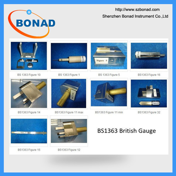 BS1363 Figure 13 Test apparatus and circuit for use with contact and non-contact gauges